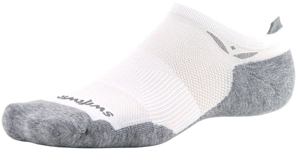 Swiftwick Socks Medium / White Swiftwick Maxus No Show Socks - No Show Black