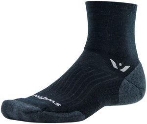 Swiftwick Socks Small / Black Swiftwick Pursuit Four Wool Socks - 4"