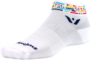 Swiftwick Socks White/Blue / Large/X-Large Swiftwick Vision One Morse Socks