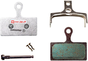 SwissStop Disc Brake Pads SwissStop E Compound Brake Pad Set Disc 28: for Shimano "J" shape