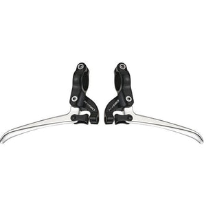 Tektro Brake/Shift Lever - Drop Bar Tektro FL750 Road Flat Bar Levers Black/Silver