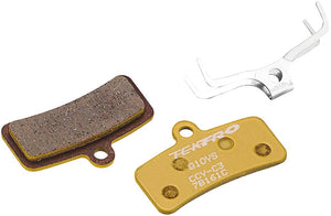 Tektro Disc Brake Pads Tektro Q10YS Disc Brake Pads - Resin For Use With 4-Piston Caliper Yellow