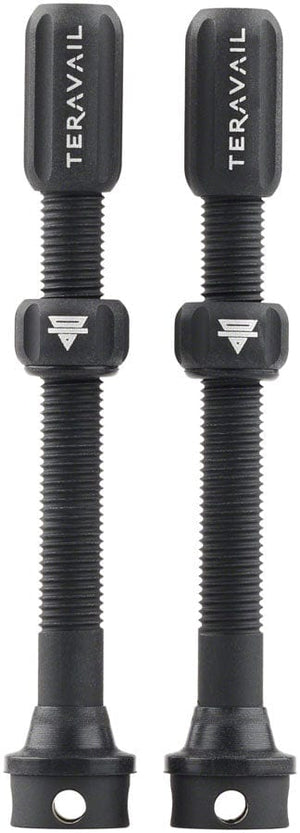 Teravail Tubeless Valves 60Mm / Matte Black Teravail Alloy Tubeless Valves