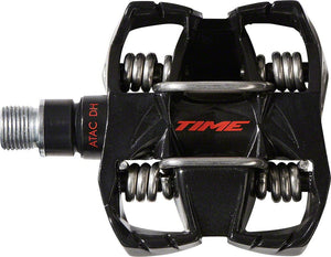 Time Pedals Time ATAC DH 4 Pedals - Dual Sided Clipless Platform Aluminum 9/16" BLK/Red