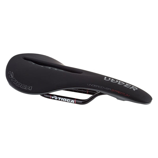 Tioga Saddles Tioga Undercover Stratum Carbon  Carbon Bio-X Ergo Foam Black 285mmx140mm 150g