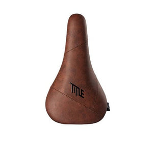 Title Saddles Dark Brown Title JS1 Saddle - CrMO Rails