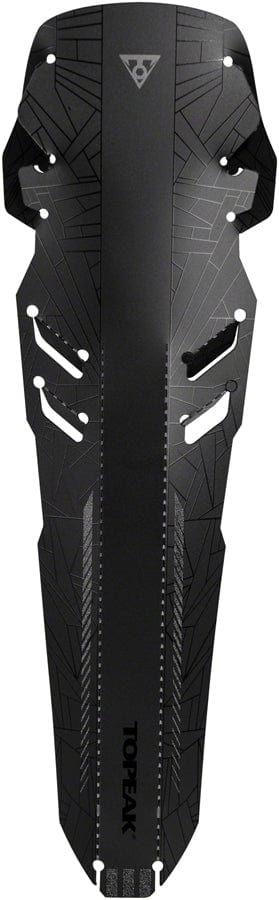 Topeak Clip-On Fender Topeak D-Flash S Fender - Saddle Rail Mount Reflective Print
