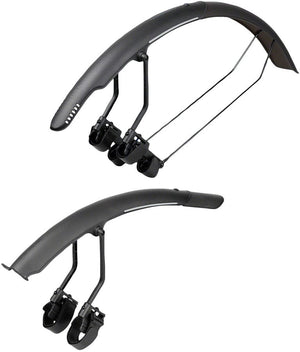 Topeak Clip-On Fender Topeak Tetrafender R1 / R2 Fender Set - Fits Up To 650/700 x 32 Road Tire BLK