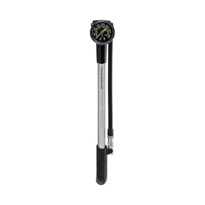 Topeak Floor Pumps Topeak Pocket Shock DXG XL Shock Pump Analog SV 360psi 12` Aluminum Silver