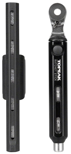 Topeak Ratchets and Bits Topeak Ratchet Stick Ratchet Tool - 10 Piece Bit Set Black