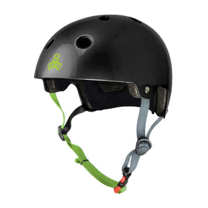 Triple eight Helmets Triple eight Dual Certified BMX/Skate ABS Hard Shell Black/Zest Gloss 9