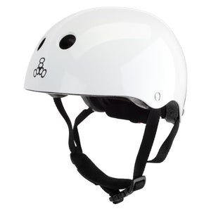 Triple eight Helmets Triple eight LiL 8 Helmet BMX/Skate ABS Hard Shell Youth XS/SM White Dial Adjust