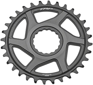 TRP Chainrings TRP CR-M9050 Boost Direct Mount Chainring - 34t 12-Speed CINCH Mount 3mm Offset 7075-T6 Aluminum Sandblasted BLK/Space Gray