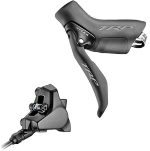 TRP Disc Brake & Lever TRP Hylex Disc Brake Lever - Left Hydraulic 2-Piston 1900mm Hose Flat Mount BLK