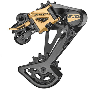 TRP Rear Derailleurs Black/Gold TRP RD-M9050-L EVO12 Rear Derailleur - 12-Speed, Long Cage 52t Max Clutched Carbon Outer Cage