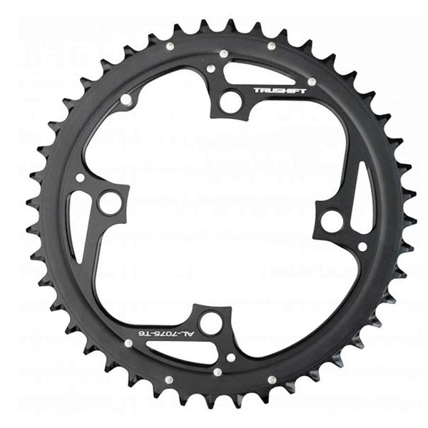 Truvativ Chainrings Truvativ 44T 9 sp BCD 104mm 4-Bolt Outer Chainring For 22/33/44 Aluminum Black 11.6215.186.000