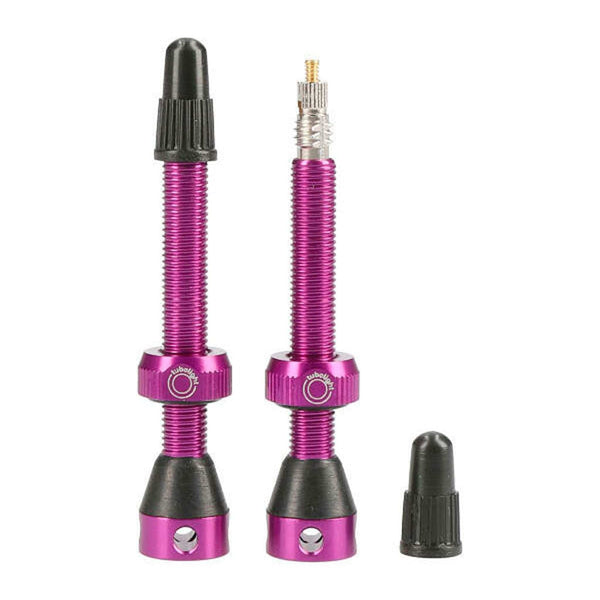 Tubolight Air Valve 50mm Purple Pair 