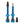 Tubolight Air Valve 50mm Blue Pair 