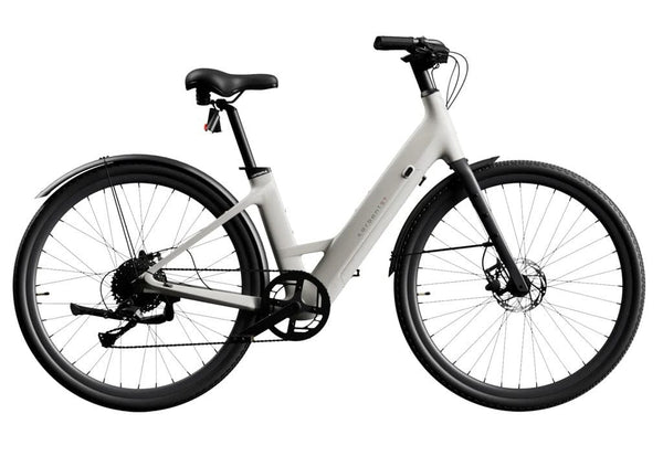 urtopia e-Bikes White Urtopia Carbon 1 Step-Thru E-Bike