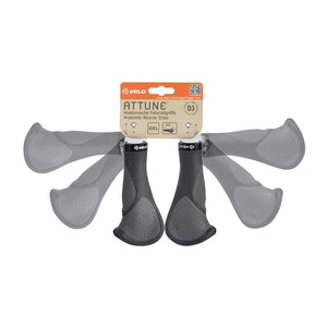 Velo Grips 140Mm Velo Attune D3 S Grips 140mm Black/Grey