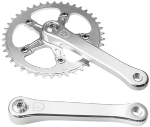 Velo Orange Cranksets and Arms 165Mm Velo Orange 1-Speed Crankset - 42t, Square Taper JIS Spindle Interface, Polished Aluminum