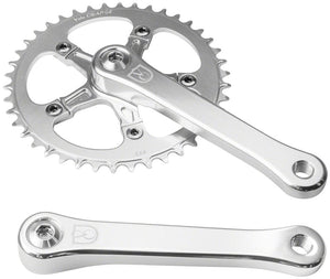 Velo Orange Cranksets and Arms 170Mm Velo Orange 1-Speed Crankset - 42t, Square Taper JIS Spindle Interface, Polished Aluminum