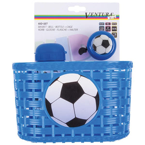 Ventura Baskets and Accessories Ventura Football Accessory Set Basket Front Blue Kit