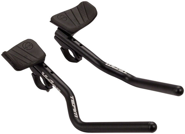 Vision Clip-On Aero Bar Vision Team Clip-On Aero Bar - 31.8 x 230-270mm J-Bend Black
