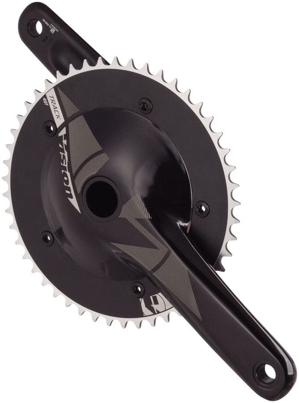 Vision Cranksets and Arms Vision NS Track Crankset 1x 49T Chainring 172.5mm Arm Length 144BCD 386EVO Spindle – BLK