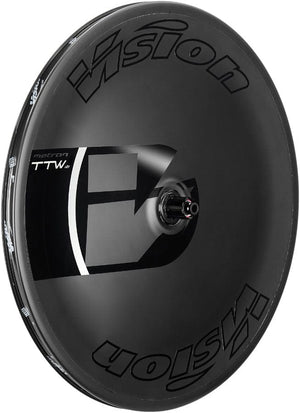 Vision Rear Wheel Vision Metron TTW Rear Wheel Disc 700c Carbon Aero Profile Center Lock Rotor Mount Shimano HG 11/12-Speed – BLK