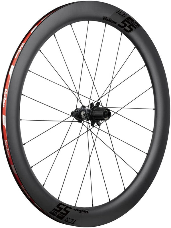 Vision Rear Wheel Vision SC55 TL Rear Wheel Tubeless 700c 24H Spoke Count Disc Brake Center Lock Rotor Mount – BLK