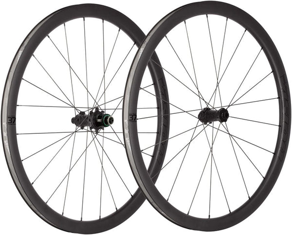 Vision Wheels Vision Metron 37 TL Wheelset Tubeless 700c 21/24H Spoke Count Disc Brake Center Lock Rotor Mount – BLK