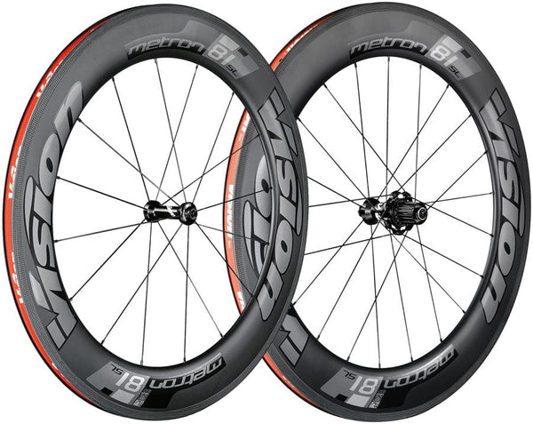 Vision Wheels Vision Metron 81 TL Wheelset Tubeless 700c 16/21H Spoke Count Rim Brake Quick Release – BLK