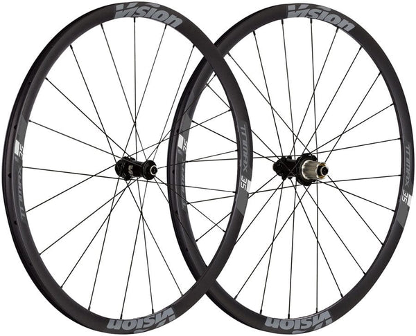 Vision Wheels Vision TriMax 35 TL Wheelset Tubeless 700c 21/24H Spoke Count Disc Brake Center Lock Rotor Mount – BLK