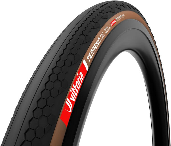 Vittoria Tires 700 X 45 / BLK/Brown Vittoria Terreno T10 Hardpack Tire