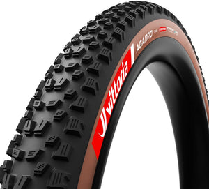 Vittoria Tires Vittoria Agarro Tire - 29 x 2.4 Tubeless Folding BLK/Brown 4C Trail TNT Graphene G2.0