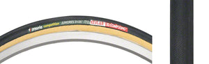 Vittoria Tires Vittoria Juniores Tire - 650c x 21 Tubular Folding Black/Tan