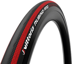 Vittoria Tires Vittoria Rubino Pro Tire - 700 x 25 Clincher Folding Black/Red G2.0