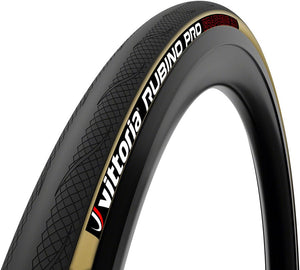 Vittoria Tires Vittoria Rubino Pro Tire - 700 x 25 Clincher Folding Black/Tan G2.0
