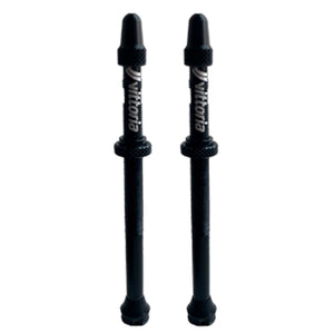 Vittoria Tubeless Valves Vittoria Multiway Tubeless Valve Alloy Black 80mm (Pair)