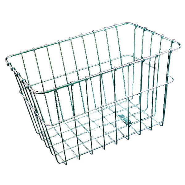 Wald Baskets and Accessories Wald #585 Rear Rack Basket Silver 14.5 X 9.5 X 9"