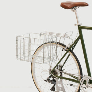 Wald Baskets Wald Wire Rear Folding Basket - Silver