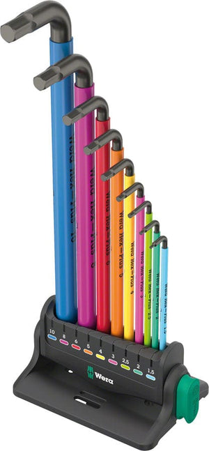 Wera Hex Wrench 3 / 8/10/12Mm Wera 950/9 Hex-Plus L-Key Hex Wrench Set - Metric