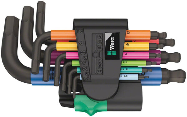 Wera Hex Wrench Wera 950/9 Hex-Plus Multicolour 2 L-key set metric BlackLaser