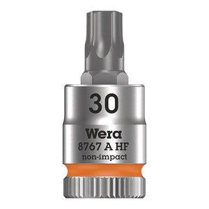 Wera Sockets and Bits Wera 8767A HF TORX Zyklop 1/4'' Drive Torx 30 x 28mm with HF