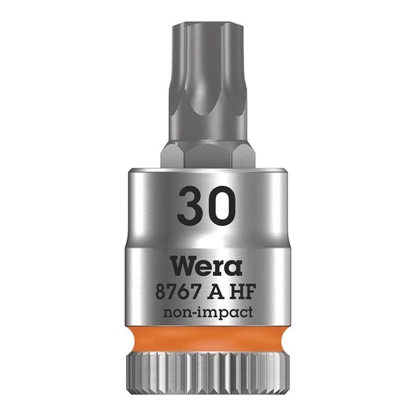 Wera Sockets and Bits Wera 8767A HF TORX Zyklop 1/4'' Drive Torx 30 x 28mm with HF