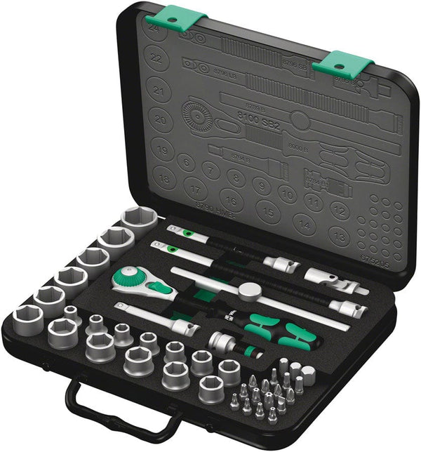 Wera Tool Kit Wera 8100 SB 2 Zyklop Speed Ratchet Set 3/8" Drive Metric