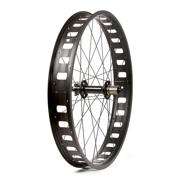 Wheel Shop Wheels Wheel Shop Evo JP73 Black/ Novatec D202SB Wheel Rear 26'' / 559 Holes: 32 12mm TA 197mm Disc IS 6-bolt Shimano HG