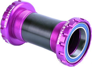 Wheels Manufacturing Bottom Brackets Wheels Manufacturing BSA 30 Bottom Bracket - English BSA Frame Interface ABEC-3 Bearings For 30mm Spindle Purple