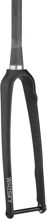 Whisky Parts Co. Rigid Forks WHISKY No.9 RD+ Fork - 12mm Thru-Axle 1.5" Tapered Carbon Steerer Flat Mount Disc Matte BLK